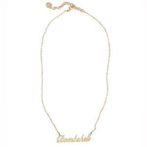 VICTORIA'S SECRET Bombshell Nameplate Necklace NEW WITH TAGS